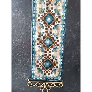 Vintage Brass Handle Woven Wall Art Hanging